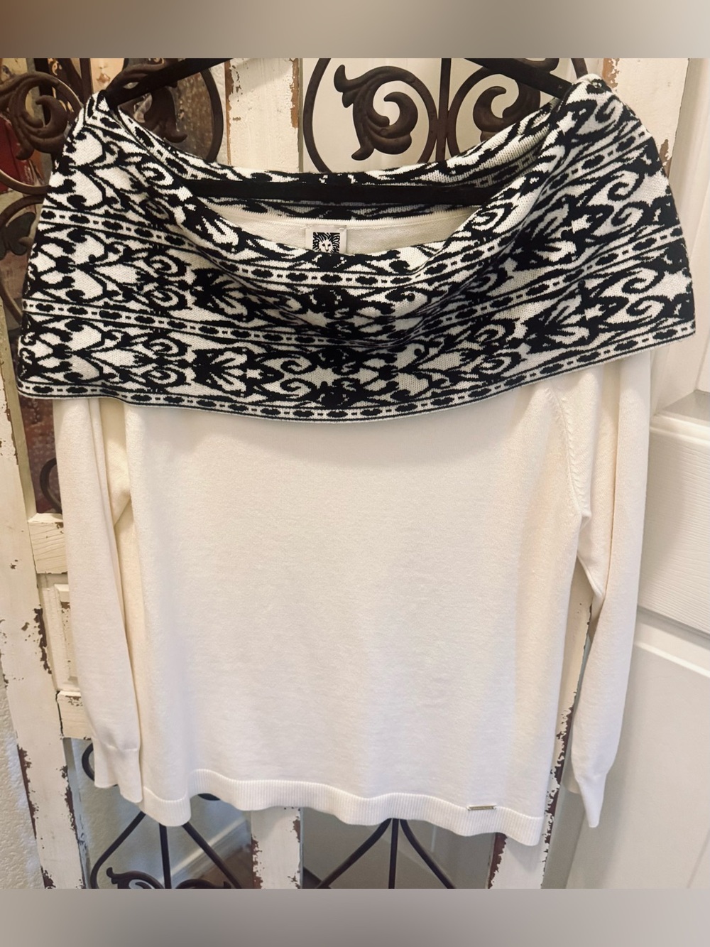 Anne Klein Off the Shoulder Sweater. NWOT